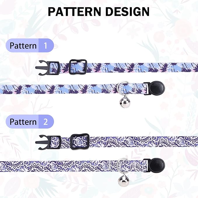 Breakaway Cat Collars for Girl Boy Cats, Spring Summer All Weather Cat Collar - Image 4