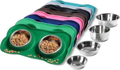 Hubulk Pet Dog Bowls 2 Stainless Steel Dog Bowl by Hubulk