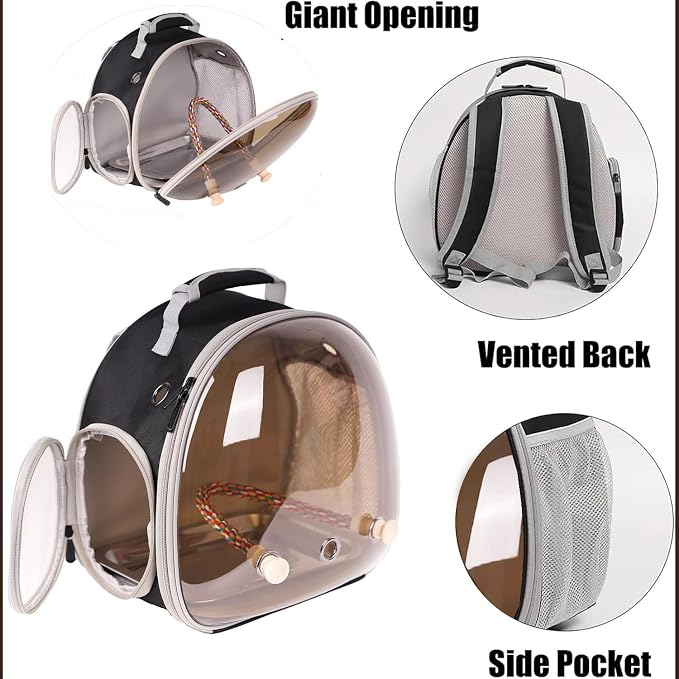 Bird Carrier Cage, Bird Travel Backpack Carrier - Image 4