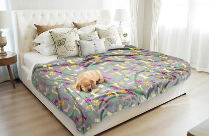 Allisandro Luxurious Dog Blanket, 350 GSM Super Fuzzy Microplush Fleece Pet - Image 8