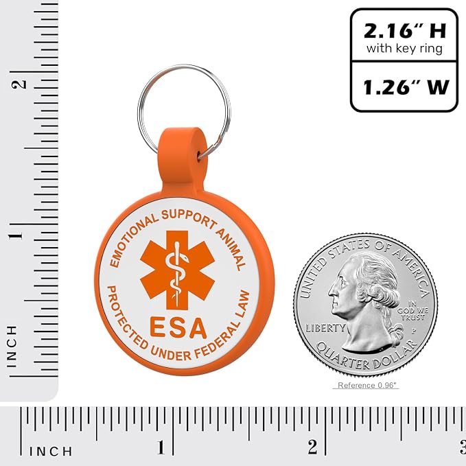 ESA Dog Tag, QR Code Dog Tag, Modifiable Free Pet Online Profile, Scannable QR - Image 4