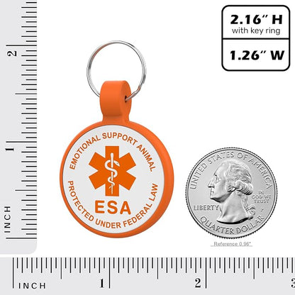 ESA Dog Tag, QR Code Dog Tag, Modifiable Free Pet Online Profile, Scannable QR - Image 4