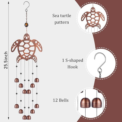 24 Inch Metal Wind Chimes Decor - Image 2
