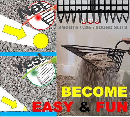 Metal Cat Litter Scoop, Fast Kitty Box Pooper Scooper - Image 7