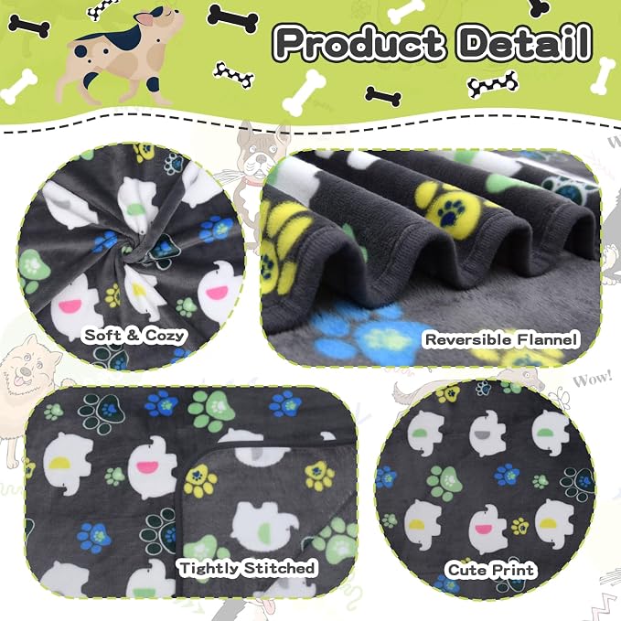 Rezutan Dog Blanket for Medium Dogs 1 Pack 3 Premium Soft Cat Puppy Blankets - Image 3