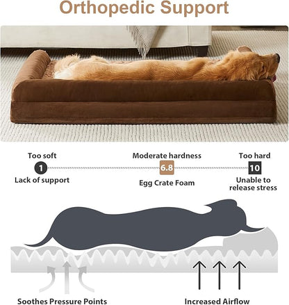 BFPETHOME Dog Beds for Large Dogs, Orthopedic Dog Bed for Medium Large Dogs - Image 2