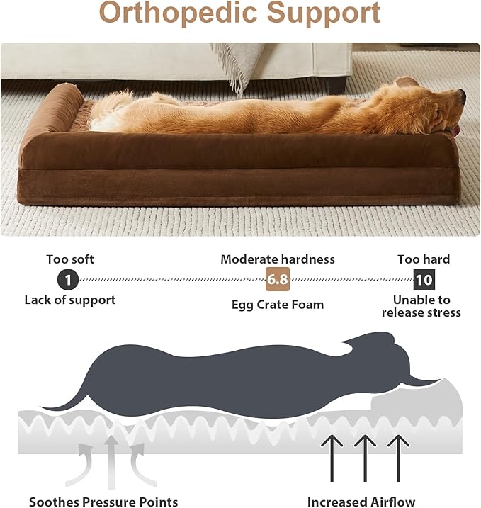 BFPETHOME Dog Beds for Large Dogs, Orthopedic Dog Bed for Medium Large Dogs - Image 2