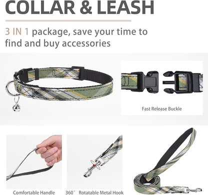 PUPTECK Adjustable Dog Harness Collar and Leash Set Step in No Pull Pet Harness - Image 4