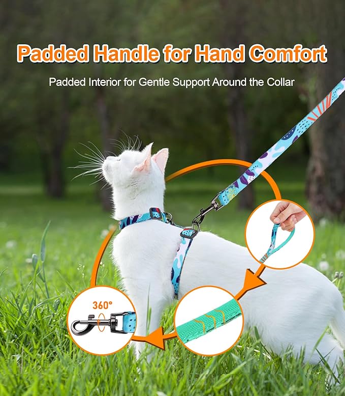 Halypet Cat Harness and Leash Set, Escape Proof Cat Harness, Safe Kitten Harness - Image 5