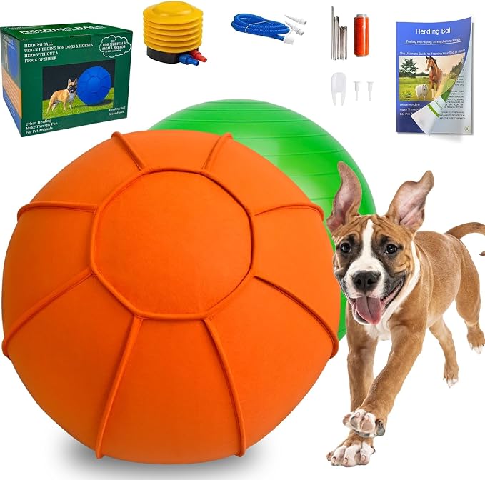 Herding Ball for Dogs, Dual Layered Herding Dog Ball Set for Australian Shepherd by Unknown