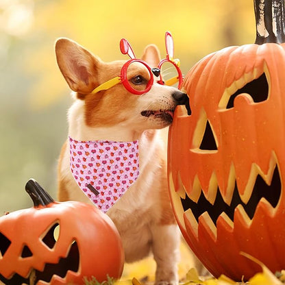Halloween Pumpkin Dog Bandana, Halloween Triangle Bid Scarf - Image 4