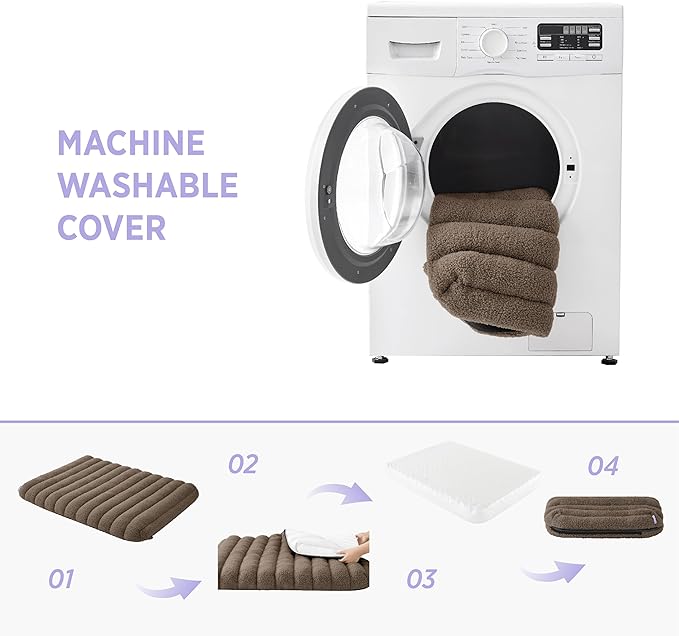 LE SURE Cute Orthopedic Dog Bed Large Sized Dog, Waterproof Chic Flat Pet Beds - Image 5