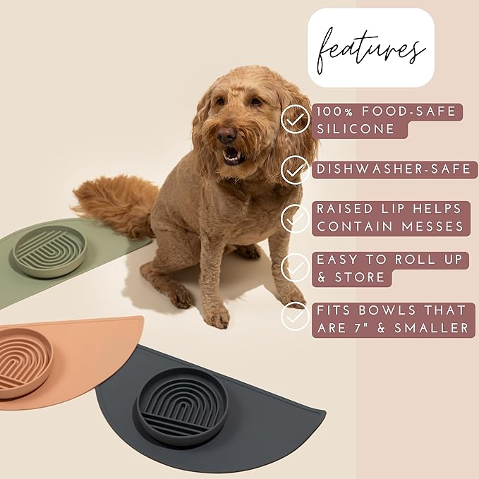 Should We Go - Waterproof Silicone Pet Food Mat - Non-Slip, Spill-Proof Feeding - Image 4