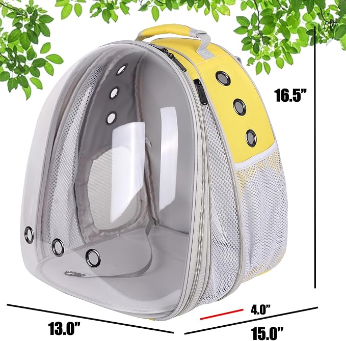 Front Extension Large Cat Backpack Carrier, Fit up to 20 lbs, Space Capsule - Image 2