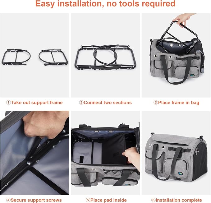 Ownpets TSA Airline Approved Large Pet Carrier, Soft Sided Cat Dog Carrier - Image 8