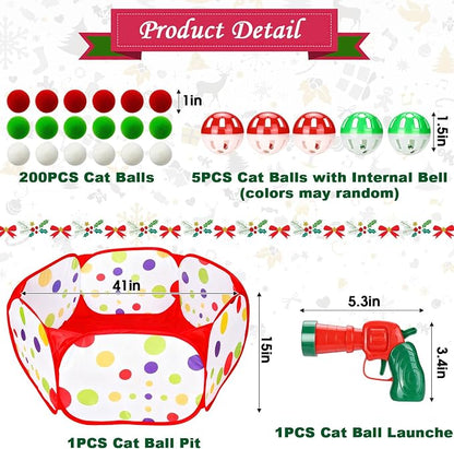 Mity rain Cat Ball Pit with Balls Included, Interactive Toy - Image 6