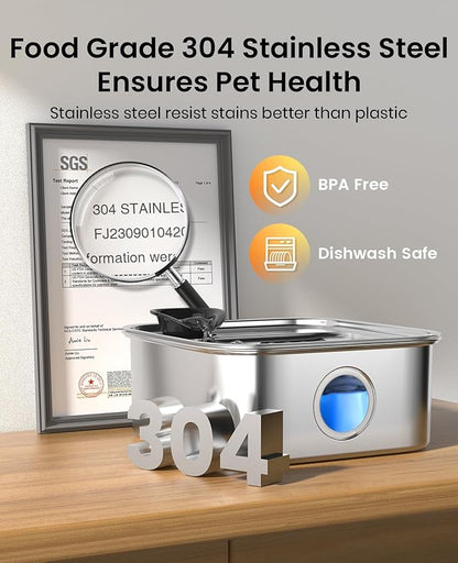 oneisall Dog Water Fountain for Large Dogs, 10L/2.6Gal Dog Fountain Water Bowl - Image 8
