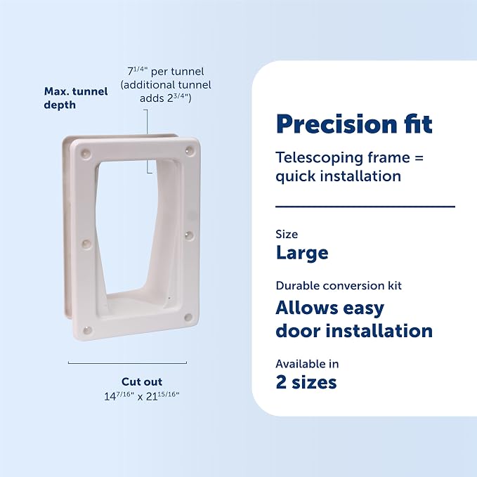 PetSafe Electronic Pet Door Wall Conversion Kit - Image 3