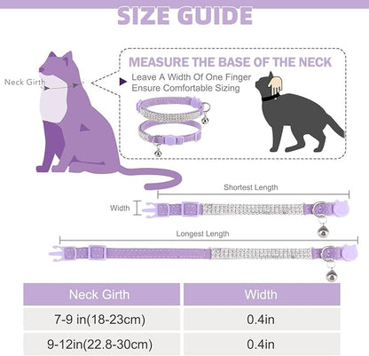 EXPAWLORER Soft Velvet Safe Cat Collars - Image 2