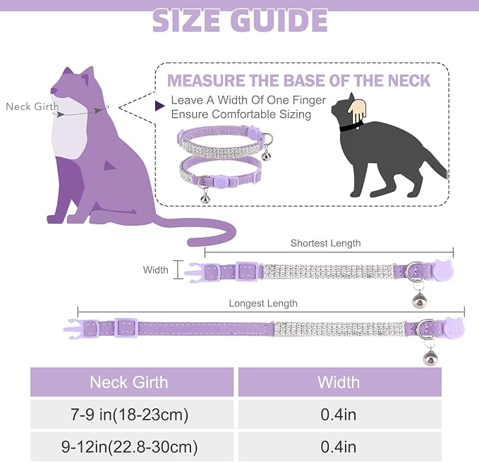 EXPAWLORER Soft Velvet Safe Cat Collars - Image 2