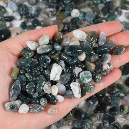 Aquatic Agate Aquarium Gravel Rocks Natural Tumbled Healing Crystal Chips Bulk - Image 2