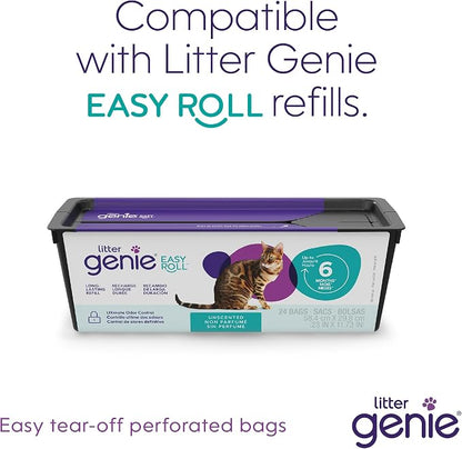 Litter Genie Easy Roll Cat Litter Disposal Pail | Odour Control, Refill Bags & - Image 9