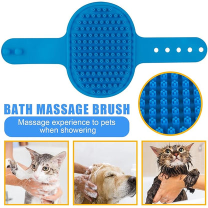 Pet Grooming Kit with Pet Shedding Slicker Brush, Bath Massage - Image 6