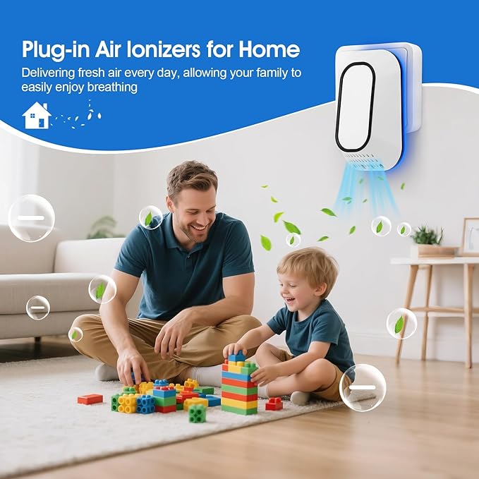 Plug in Air Ionizers 3-Pack, Negative Ion Air Purifier - Image 4