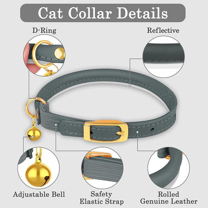 OOPSDOGGY Rolled Leather Cat Collar - Image 4