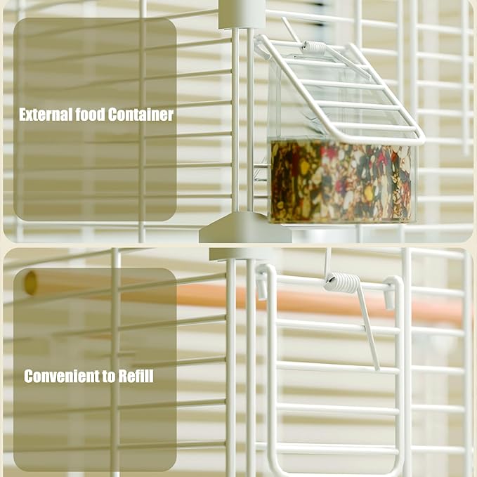 Basic Bird Cage, 24.8inch Parrot Cage, Bird Cage - Image 6
