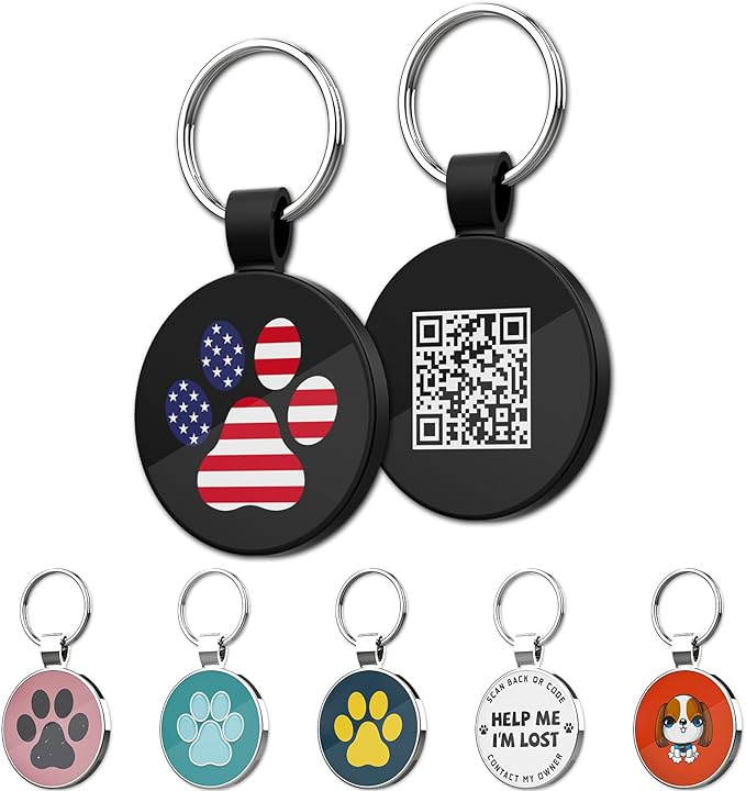 MYLUCKYTAG QR Code Pet ID | Personalized Dog & Cat Collar Tag | Online Profile by MYLUCKYTAG