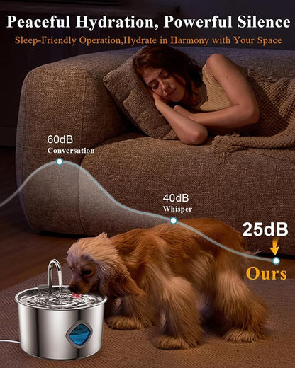 Cat Water Fountain Stainless Steel - Image 7
