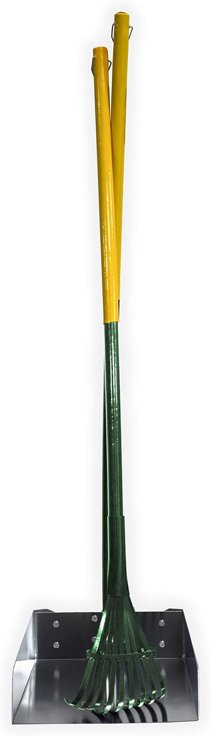Four Paws Stainless Steel Long-Handled Dog Pooper Scooper Rake & Pan 2 Piece Set - Image 3