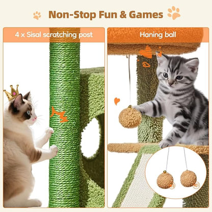 Taoqimiao Cat Tree, 38.5-Inch Cat Tower - Image 7