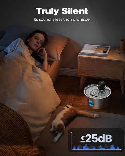 Cat Water Fountain Wireless Cordless: Cat Fountain Battery Operated - Image 7