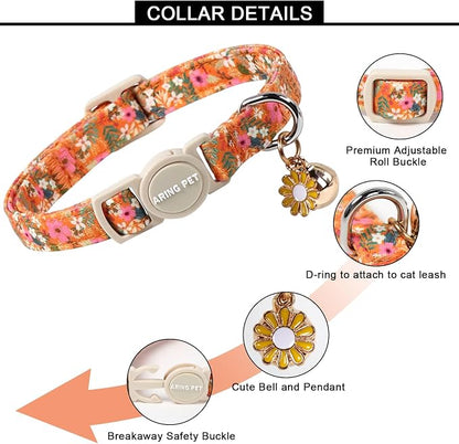 ARING PET 2 Pack Cat Collars, Breakaway Cotton Fall Halloween Kitten Collar - Image 6