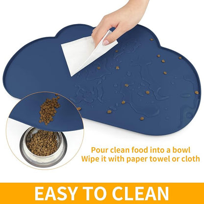 Ptlom Silicone Pet Feeding Mat for Dogs and Cats, High-Lips Pet Placemat - Image 6