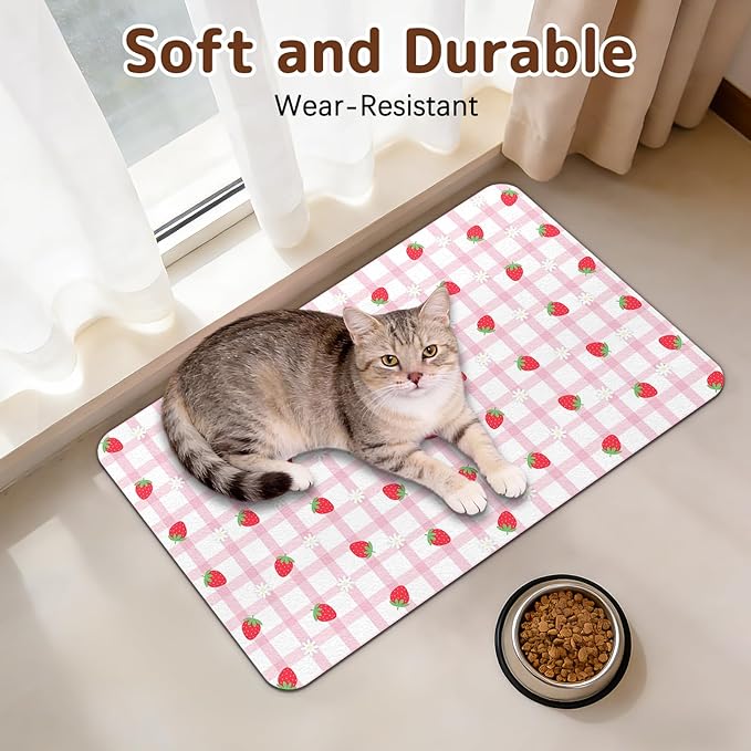 Dog Food Mat for Bowls, Absorbent Quick Dry Dog Cat Mats for Food and Water - Image 4