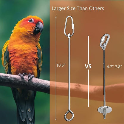 Bird Cage Food Holder Parrot Fruit Vegetable Skewer Bird Cage Feeder Foraging - Image 2