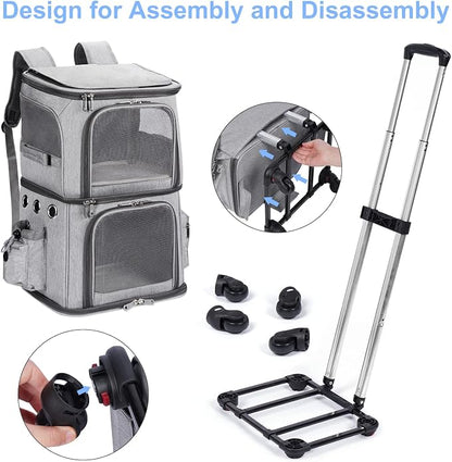 Extra Large Double-Compartment Pet Carrier Backpack - Image 5