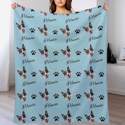 Personalized Paw Print Dog Blanket - Image 3