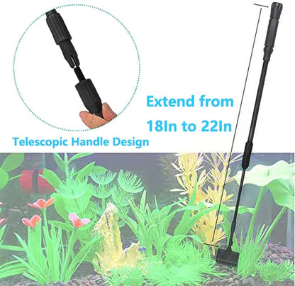 Carefree Fish 4IN1 Aquarium Cleaning Tools Long Handle Adjustable Length - Image 4