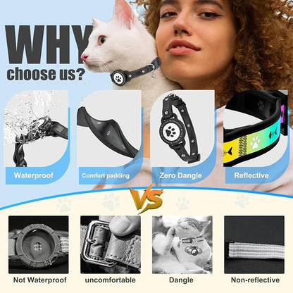 Airtag Cat Collar Breakaway, Reflective Cat Collar - Image 4