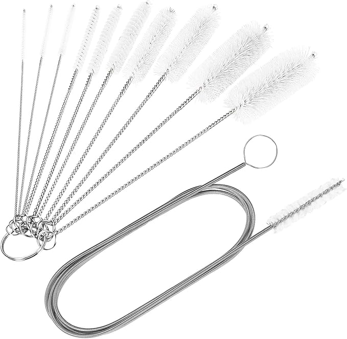 CiaraQ Bottle Cleaning Brushes, 8 Inch Nylon Tube Brush Set & A Flexible Long by CiaraQ