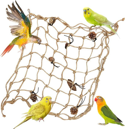 Tfwadmx Bird Climbing Rope Net Parrot Perch Climbing Rope Ladder, Large Size by Tfwadmx