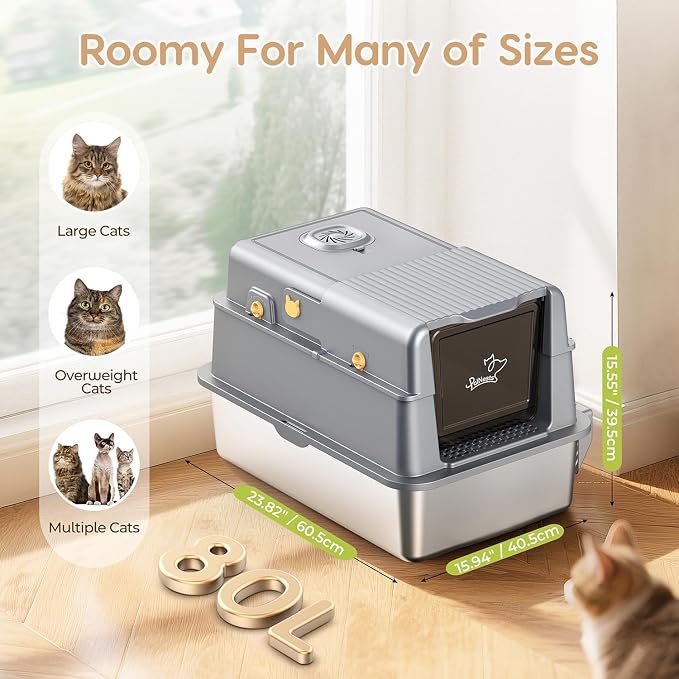 L7 Pro-Stainless Steel Litter Box - Image 7