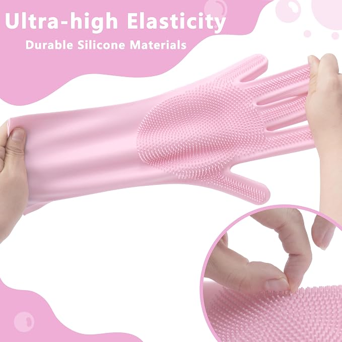 Pet Grooming Gloves—Heat Resistant Dog Washing Gloves - Image 5