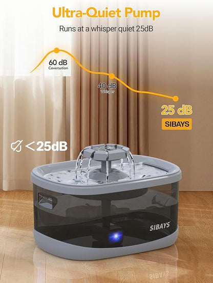 SIBAYS 9.5L Dog Water Fountain for Large Dogs, 2.5Gal Large Capacity Pet Water - Image 4