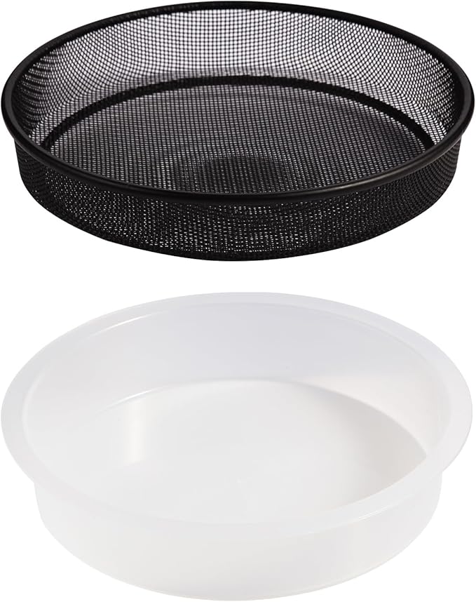 Plastic Round Bird Feeder Bowl and Metal Round Bird Feeder Tray, Wild Birds by Unknown