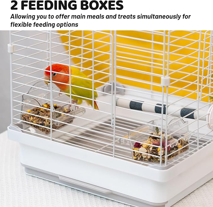 14.6" Portable Travel Bird Cage, Parrot Cage, Ample Room - Image 6